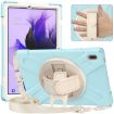 Samsung Galaxy Tab S7 FE/S7+/S9+/S8+ Ice Blue Protective Case with Strap - 4