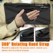 Samsung Galaxy Tab S7 FE/S7+/S9+/S8+ Black Silicone PC Case with Strap - 5