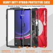 Red Protective Case with Holder & Strap for Samsung Galaxy Tab S7/S8/S9+ - 3