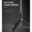 Q03S Fill Light Bluetooth Selfie Stick Tripod Phone Holder - Black - 5