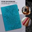 Blue Lace Flower Embossed Leather Case for iPad Pro 10.5/10.2 with Holder - 7