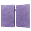 Purple Lace Flower Embossed Leather Case for iPad Pro 10.5/10.2 - 1