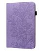 Purple Lace Flower Embossed Leather Case for iPad Pro 10.5/10.2 - 2
