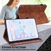 Brown Lace Flower Embossed Leather Case for iPad Pro 10.5/10.2 - 5