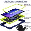 Samsung Galaxy Tab A7 10.4 Case: 360 Rotation, Shockproof, Navy/Green - 2