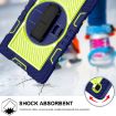 Samsung Galaxy Tab A7 10.4 Case: 360 Rotation, Shockproof, Navy/Green - 4