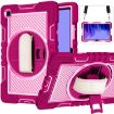 Shockproof Silicone+PC Case for Samsung Galaxy Tab A7 10.4 (2020) Rose Red - 1