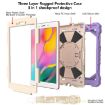 Shockproof Case for Samsung Galaxy Tab A 8.0 (2019) T290/T295, Purple+Beige - 7