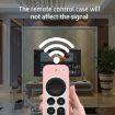 Pink Silicone Protective Case Cover with Rope for Apple TV 4K Siri Remote - 6