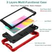 Shockproof Case with Holder for Samsung Galaxy Tab A 8.0 2019 - Red/Black - 5