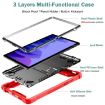 Shockproof Case with Holder for Samsung Galaxy Tab A7 10.4 (2020) - Red/Black - 5