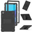 Samsung Galaxy Tab A7 T500 Shockproof Case with Holder - Black - 3