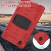 Samsung Galaxy Tab A7 T500 Shockproof Case with Holder Red+Black - 5