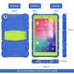 Samsung Galaxy Tab A8.0 2019 T290 Shockproof Case with Holder Blue/Lime - 4
