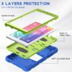 Samsung Galaxy Tab A8.0 2019 T290 Shockproof Case with Holder Blue/Lime - 5