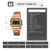 SKMEI 1646 Gold LED Digital Display Luminous Electronic Watch - 8