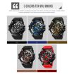 SKMEI 1725 Black LED Digital Watch - Three Time Display, Luminous - 2