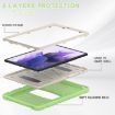 Samsung Galaxy Tab S7+/S7 FE/S8+ 3-Layer Case with Holder - Matcha Green - 5