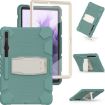 Samsung Galaxy Tab S7+/S7 FE/S8+ 3-Layer Case with Holder - Emerald Green - 3