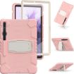 Samsung Galaxy Tab S7+/S7 FE/S8+ 3-Layer Case with Holder - Pink - 3