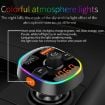 Fast Charging Car Bluetooth MP3 Player FM Transmitter with QC3.0 & Lights - 3