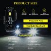 EV15 H7 Car LED Fog Light 2PCS, 3000LM, 30W, 6000K+3000K, IP65, 12LEDs - 6