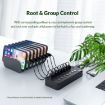 ORICO CT2U3-7AB-BK 7-Port USB HUB with Switches, US Plug, Black - 6