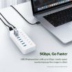 ORICO CT2U3-10AB-WH 10-Port USB HUB with Switches, US Plug, White - 3