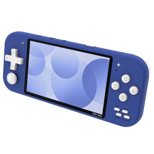 X20 Mini Handheld Game Console - 4.3" Screen, 8GB Memory, Blue - 1