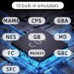 X20 Mini Handheld Game Console - 4.3" Screen, 8GB Memory, Blue - 4