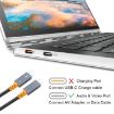 100W USB-C to USB-C 4K Audio Video Cable, Thunderbolt 3, 0.3m Length - 4