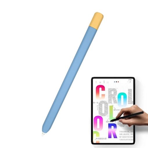 Xiaomi Inspired Stylus Pen Case - Blue Yellow Contrast Color Cover - 1