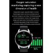 M103 1.35" IPS Smart Watch, IP67 Waterproof, Leather Strap, Brown - 6