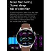 M103 1.35" IPS Smart Watch, IP67 Waterproof, Leather Strap, Brown - 7