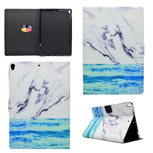 iPad Pro 10.5" TPU Flip Leather Case with Holder & Card Slot (Ocean) - 1