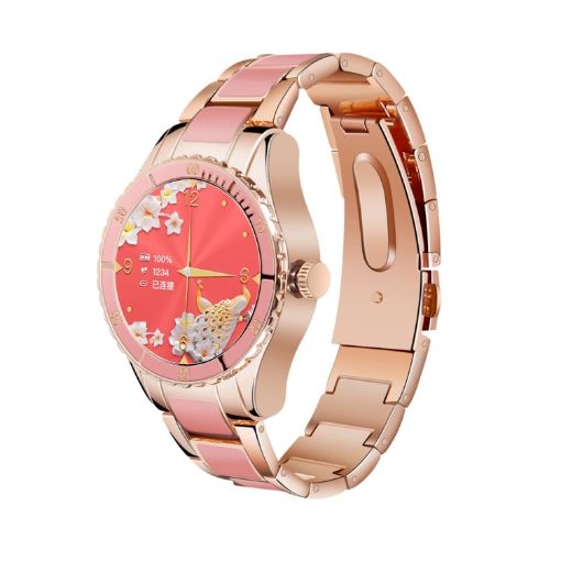 Z73 Pink Smart Bracelet: 1.09" Touch, Sleep & Heart Rate Monitor, Voice Control - 1