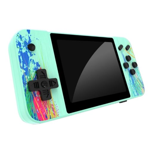 G3 Macaron 3.5" Screen Handheld Game Console - 800 Games, Green - 1