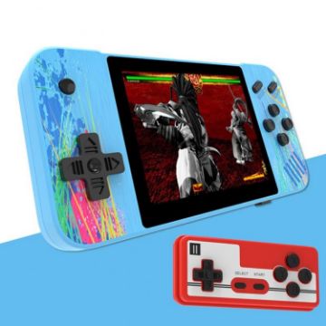 G3 Macaron 3.5" Screen Handheld Console, Dual Players, 800 Games, Blue - 1