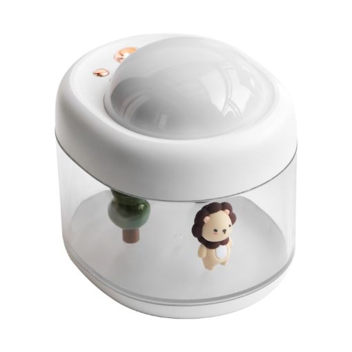 J221 White Lion Night Light Projection Humidifier - Multifunctional - 1