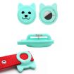 Cute Cartoon Pet Collar Tracker Case for AirTag - Dark Green Silicone - 4