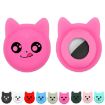 Fluorescent Blue Pet Collar Silicone Case for AirTag - Anti-lost Tracker - 4