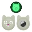Cute Cartoon Pet Collar Silicone Case for AirTag - Fluorescent Green - 1