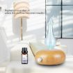 Wood Essential Oil Diffuser Aromatherapy Machine, AU Plug, Light Brown - 8