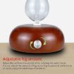 Wood Essential Oil Diffuser Aromatherapy Machine, EU Plug, Dark Brown - 4