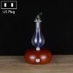 Wood Essential Oil Diffuser Aromatherapy Machine, US Plug (Dark Brown) - 1