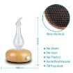 Wood Essential Oil Diffuser Aromatherapy Machine, US Plug (Dark Brown) - 5