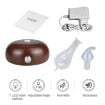 Wood Essential Oil Diffuser Aromatherapy Machine, US Plug (Dark Brown) - 6