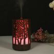 USB 200ml Wooden Essential Oil Aromatherapy Humidifier Dark Brown - 3