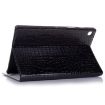 Samsung Galaxy Tab A7 T500 Crocodile Leather Case - Black - 5