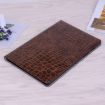 Samsung Galaxy Tab A7 T500 Crocodile Leather Case - Brown - 6